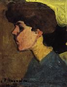 Amedeo Modigliani Head of a Woman in Profile oil painting reproduction